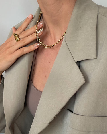 Aurix Chain Necklace 18K Gold PVD - STUDIO JO STORE